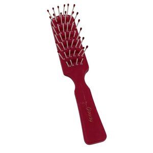 Goody USA Pink Red White Bristle Hair Brush 6.1 In Unisex Hairbrush VTG 80s 90s